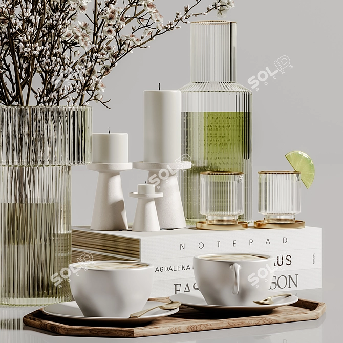 Decorative Set 132: Elegant 3D Models 3D model image 4