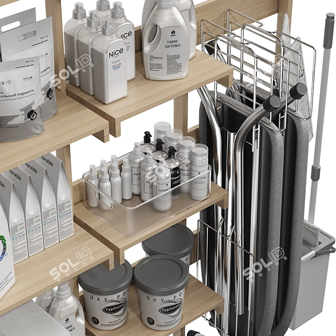 Household Goods Store Display Rack 3D model image 3