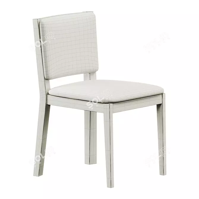 Modern 3D Oglio Dining Chair 3D model image 4