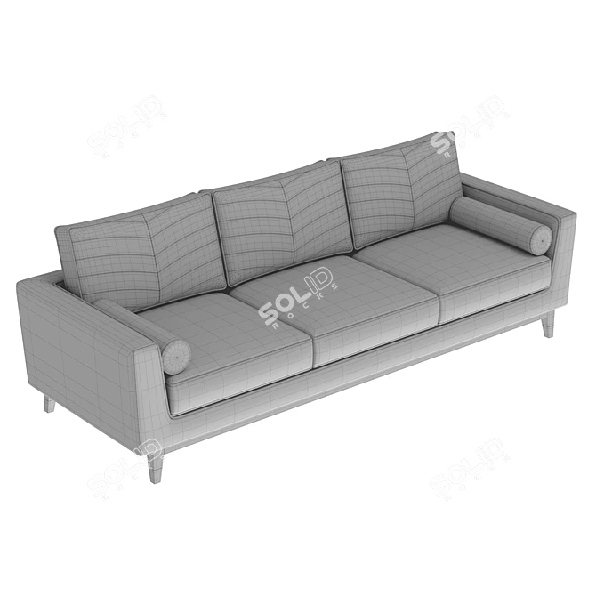 Sleek Madrid Memory Sofa 3D model image 5