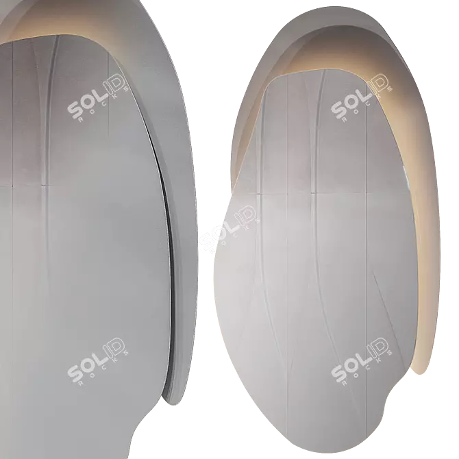 Reflective Mirror Set | Contemporary Design 3D model image 3