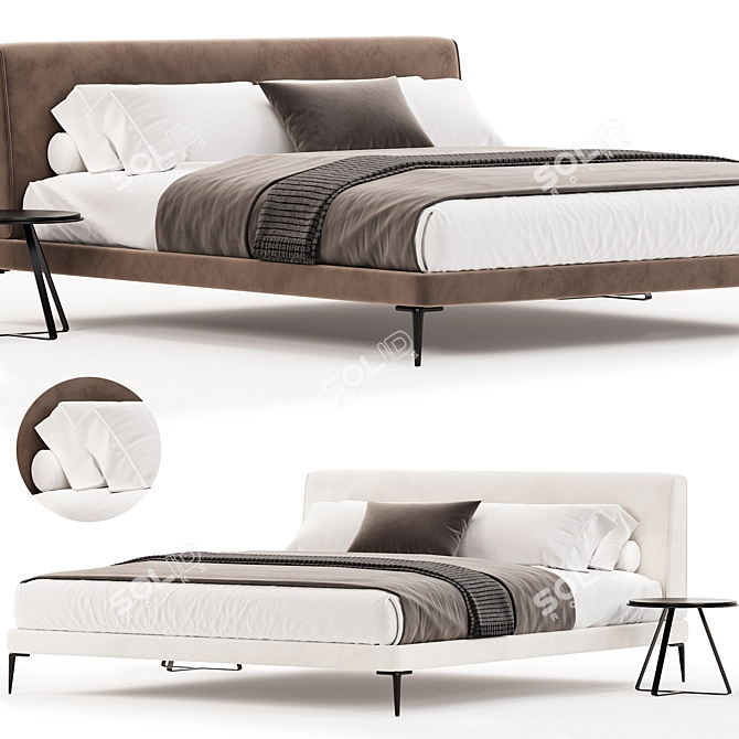 Modern BoConcept Arlington Bed[frame] 3D model image 1