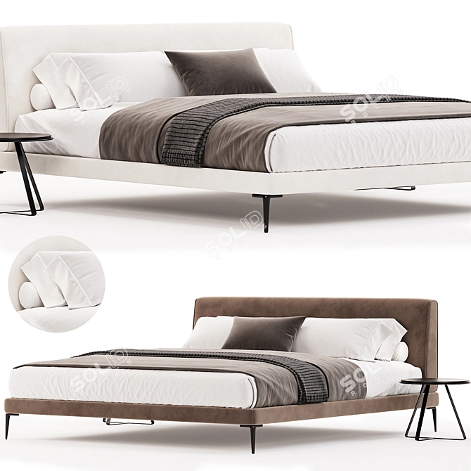 Modern BoConcept Arlington Bed[frame] 3D model image 2