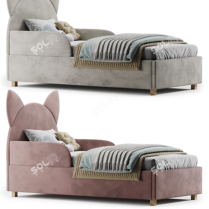 Sleek Meri Bed Frame 2017 3D model image 3