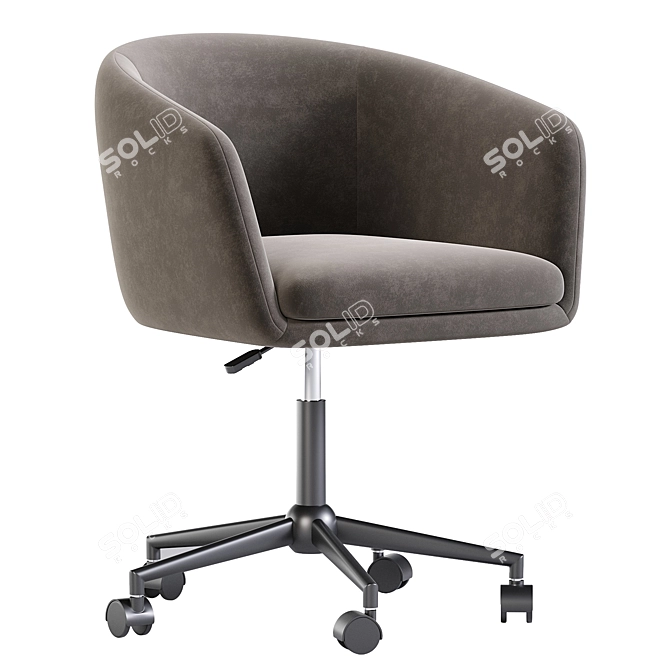 Swivel Office Chair Thea 3D model image 4