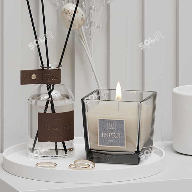 Luxury Home Fragrance Set 3D model image 2