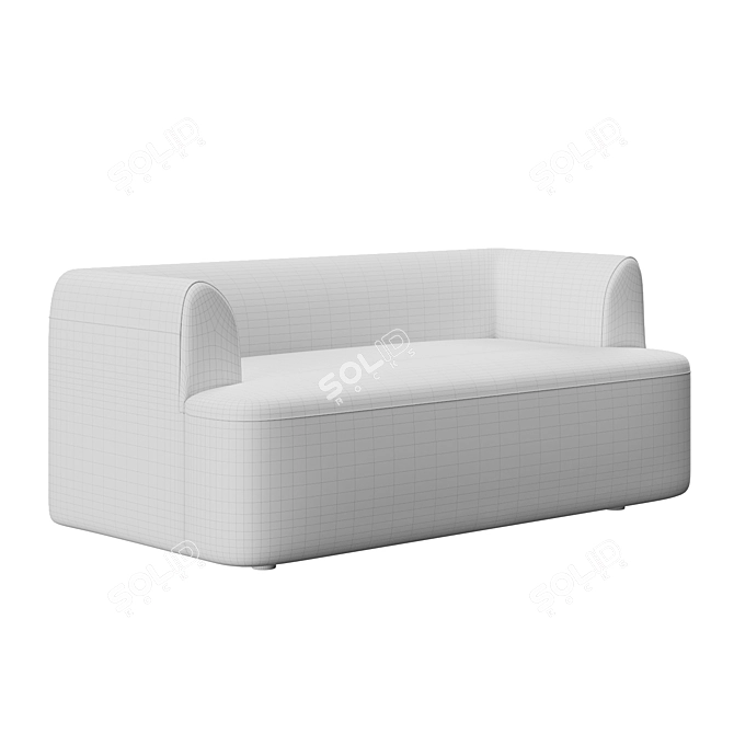 Boucle Gala 2 Seater Sofa 3D model image 4