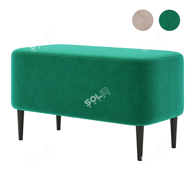 Musa 800 Ottoman Stool 3D model image 1