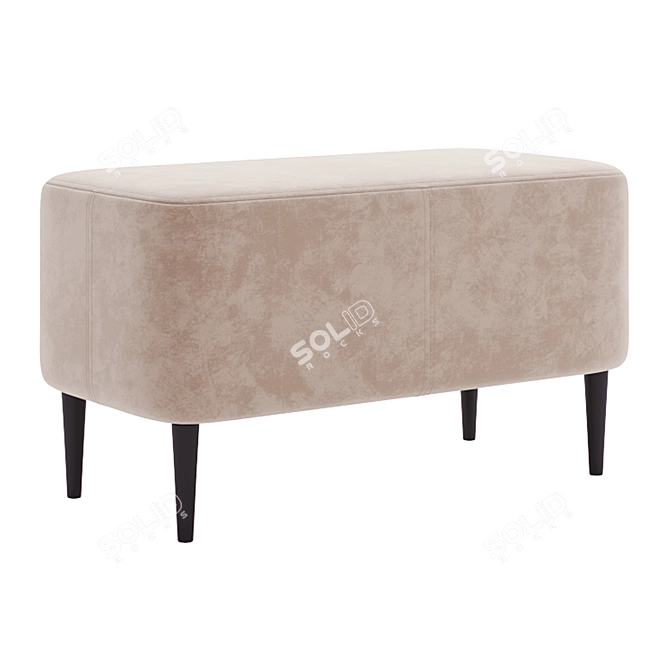 Musa 800 Ottoman Stool 3D model image 2