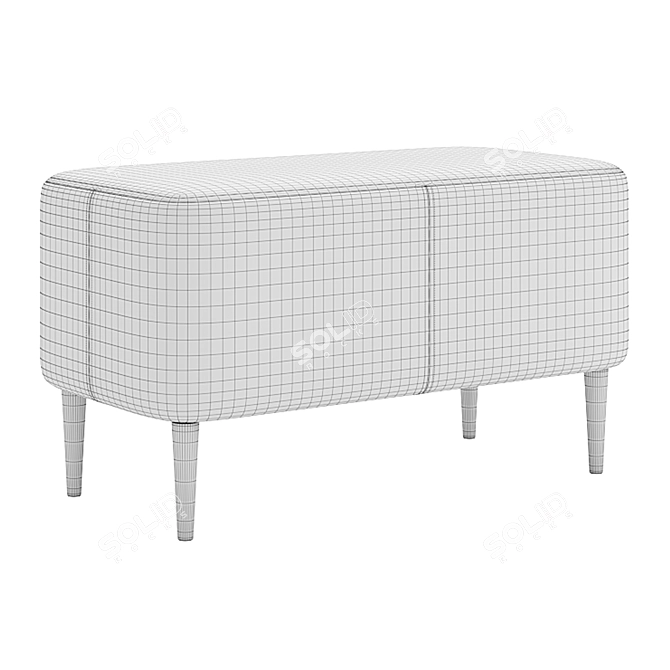 Musa 800 Ottoman Stool 3D model image 5