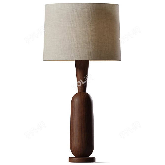 Modern Steel Onslow Table Lamp 3D model image 1