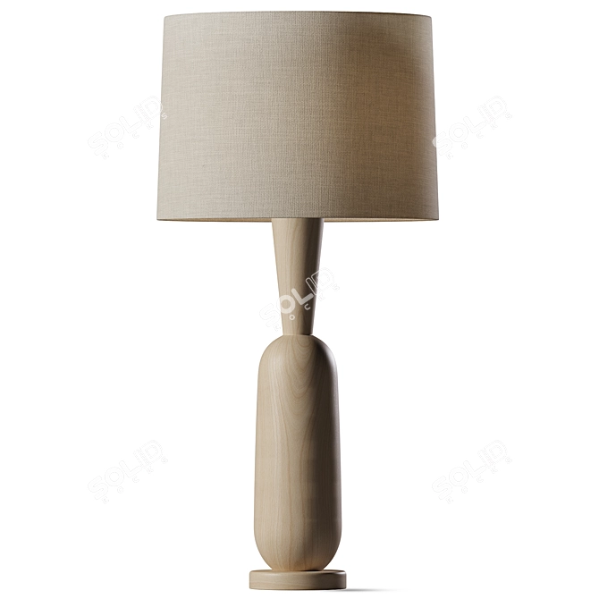 Modern Steel Onslow Table Lamp 3D model image 2