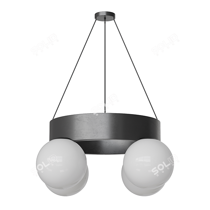 Modern Corner Design Kai Chandelier 3D model image 1