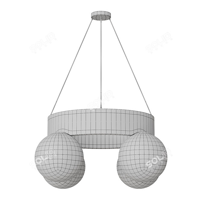 Modern Corner Design Kai Chandelier 3D model image 4