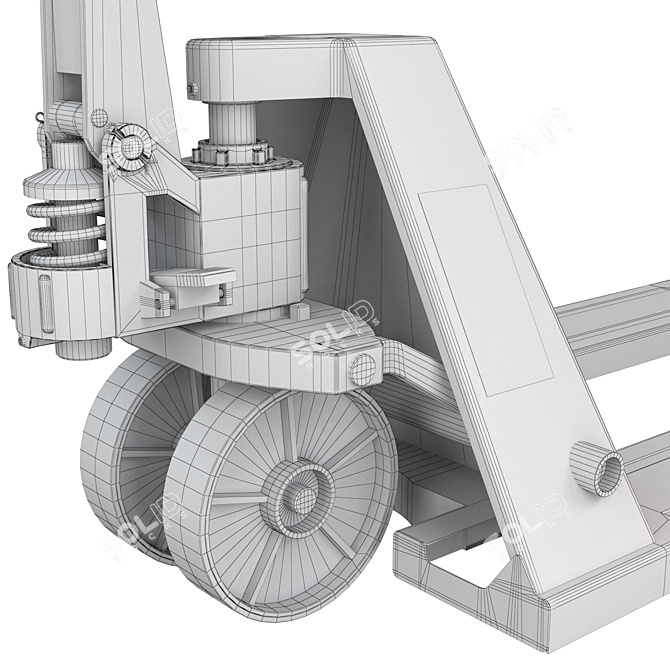 Hydraulic Cart (Rohla) Model 3D model image 5