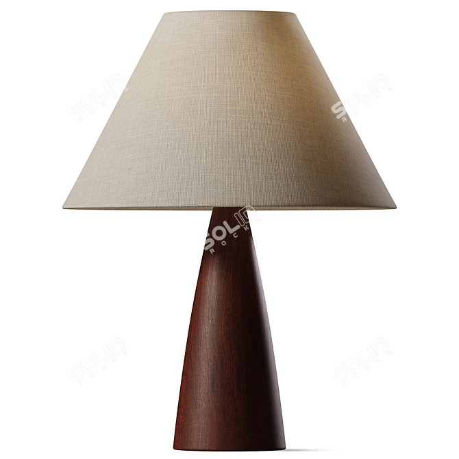 Natural Sandstone Table Lamp 3D model image 1