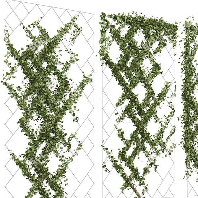 Vertical Garden Partition Decor 2015 3D model image 2