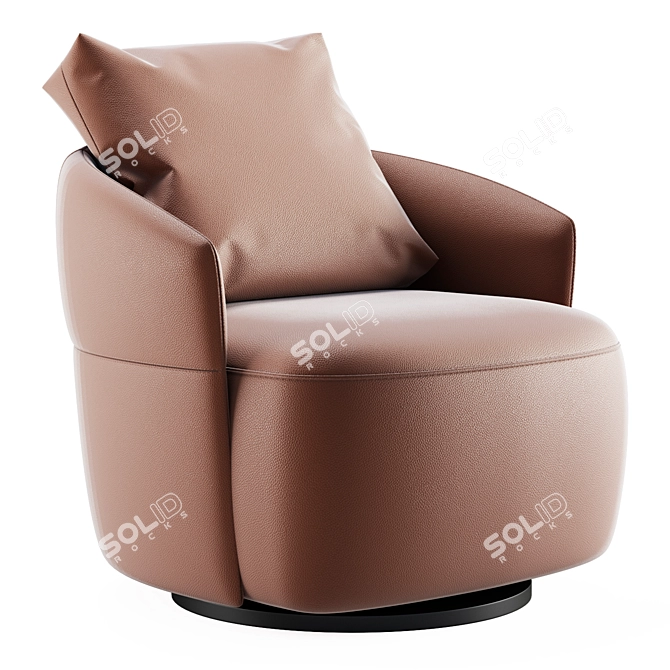 Elegant and Comfortable Alice Armchair 3D model image 2