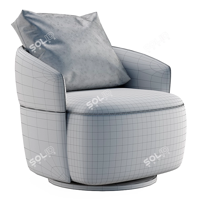 Elegant and Comfortable Alice Armchair 3D model image 5