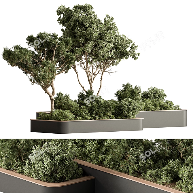 Outdoor Plant Box - Set of 600 3D model image 1