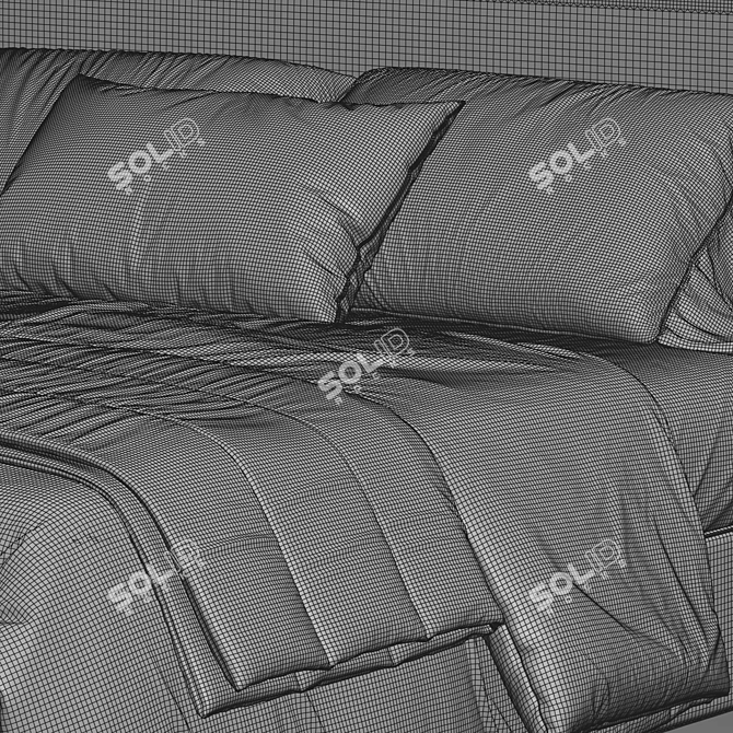 RH Modena Bed 3D Model 3D model image 3