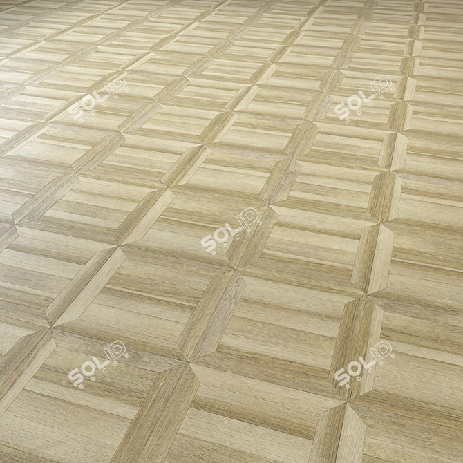 3D Wooden Floor Model Bundle 3D model image 3