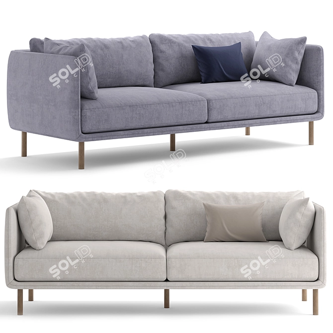 Contemporary Wells Sofa, 2015 Version 3D model image 1