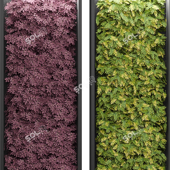  Modern Vertical Wall Garden 3D 3D model image 3