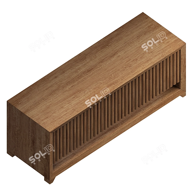 Stylish Bernsajd Chest of Drawers 3D model image 2