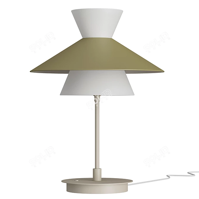 Elegant Bennett Table Lamp 3D model image 2