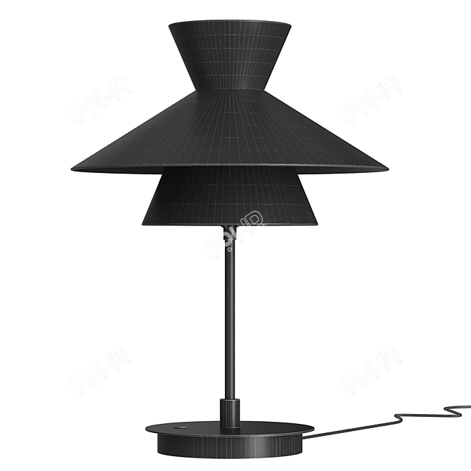 Elegant Bennett Table Lamp 3D model image 3