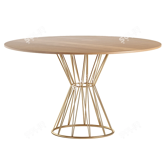 Sleek Dining Set: CIRCUS Table & Dublin Chair 3D model image 3