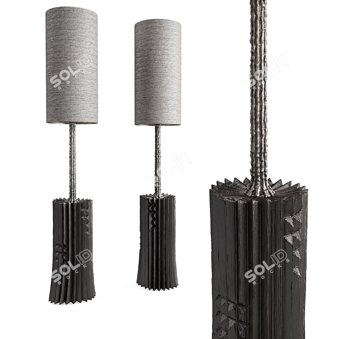 Modern Vincent Corbiere Floor Lamp 3D model image 1