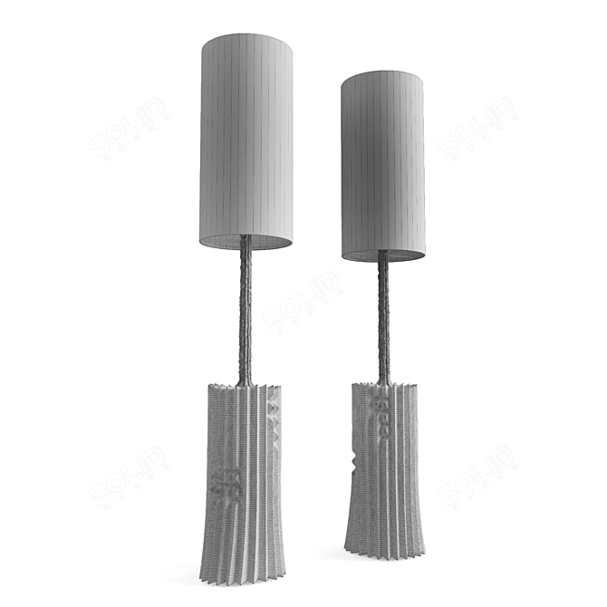 Modern Vincent Corbiere Floor Lamp 3D model image 6