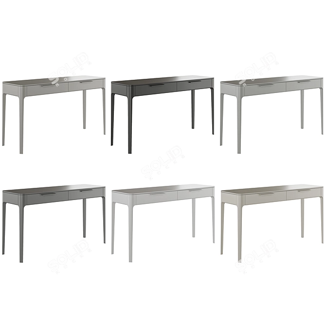 Sleek Birch Console Furniture 3D model image 3