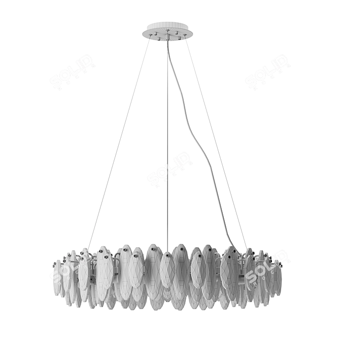 Elegant Divinare Ophelia Pendant Light 3D model image 4