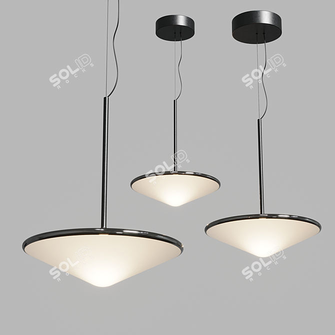 Modern Vibia Tempo Pendant Lighting 3D model image 3