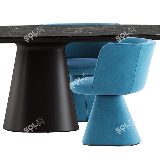 Modern Chic Furnishings by Bebitalia 3D model image 3