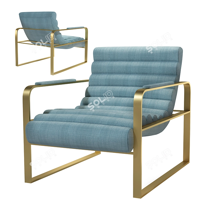 Luxury Comfort Armchair, Eichholtz Signature 3D model image 1