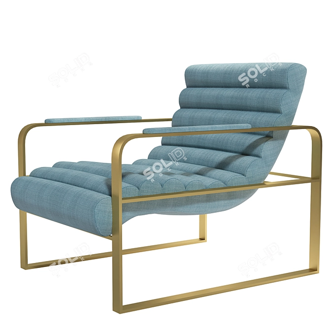 Luxury Comfort Armchair, Eichholtz Signature 3D model image 2