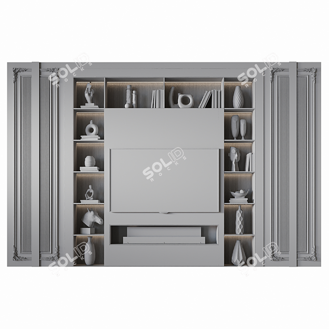 Modern TV Wall Mount 54 3D model image 6