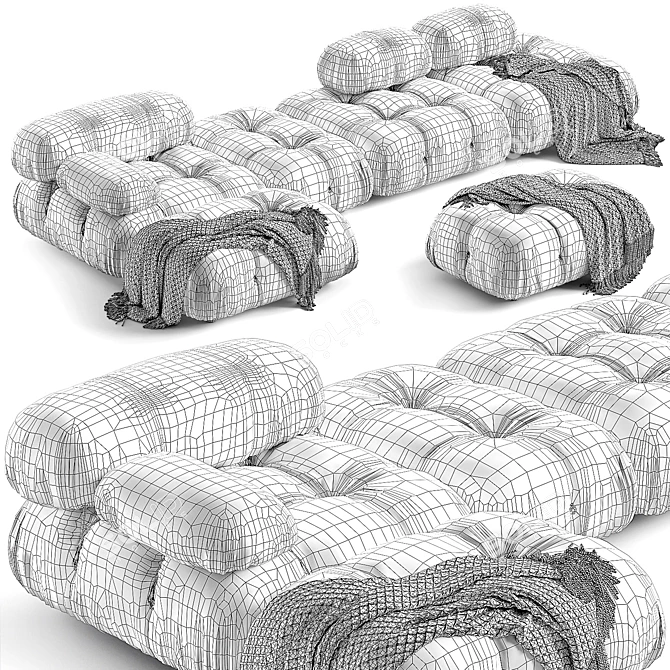 Modular Design Camaleonda Sofa Set 3D model image 14