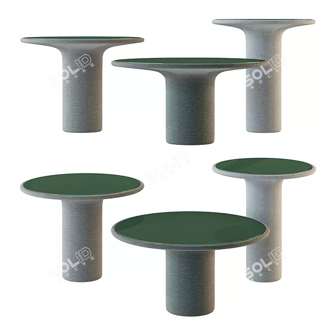 Sleek ECHO Side Tables by COR 3D model image 1