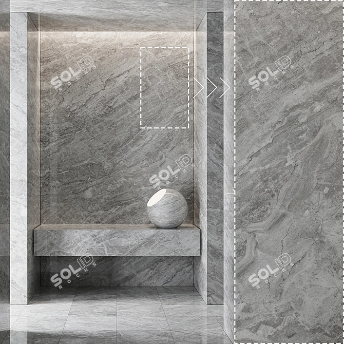 Premium Marble Stone Texture Collection 3D model image 1