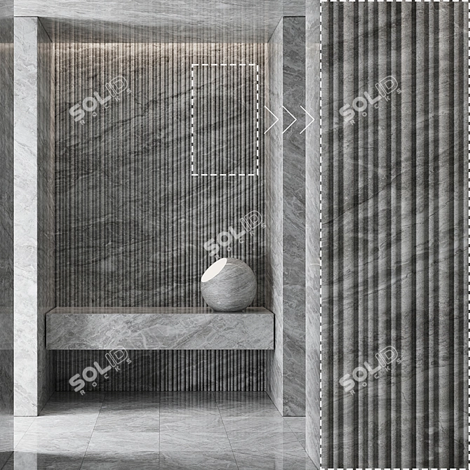 Premium Marble Stone Texture Collection 3D model image 2