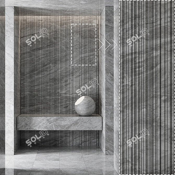 Premium Marble Stone Texture Collection 3D model image 3