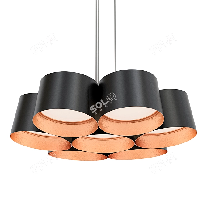 Modern Forms Marimba Chandelier 3D model image 1