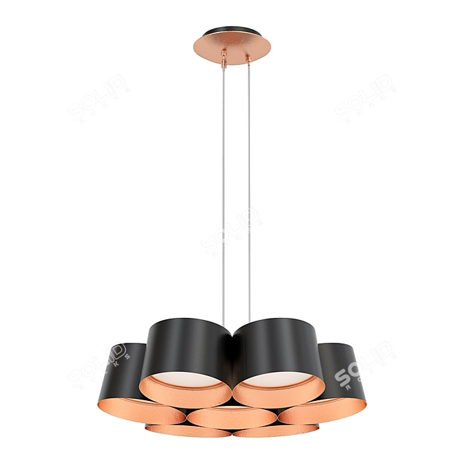 Modern Forms Marimba Chandelier 3D model image 2