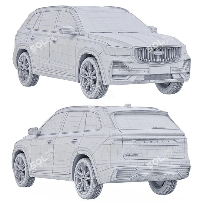 Geely Monjaro 3D Model Assets 3D model image 3