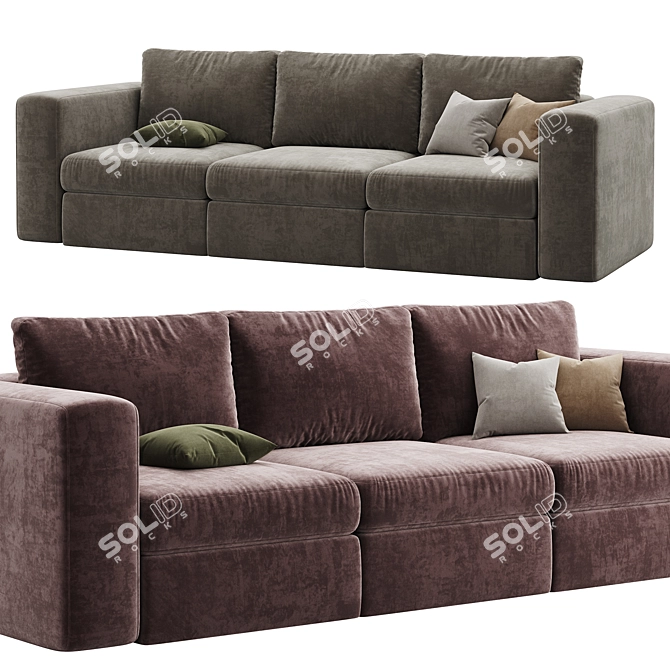 Collin Foam Comfort Sofa Set 3D model image 2